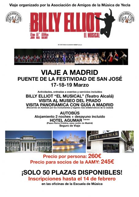 Viaja a Madrid con al AAMY para asistir al musical “BILLY ELLIOT”